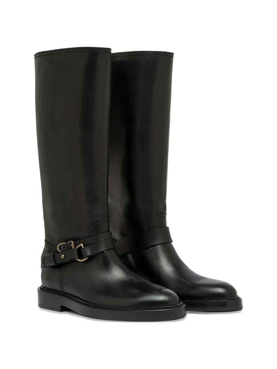 Laydee buckle-strap knee-high boots 3