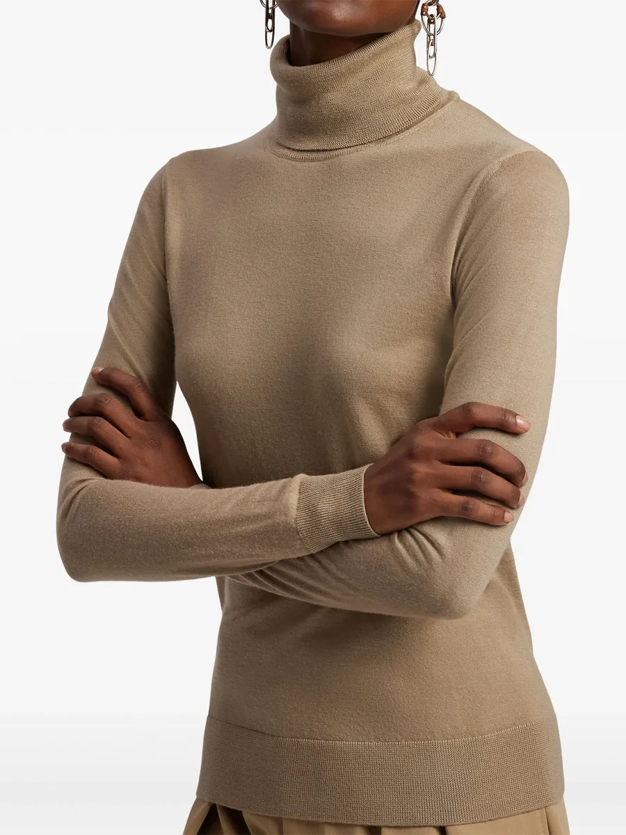 roll-neck cashmere sweater 8