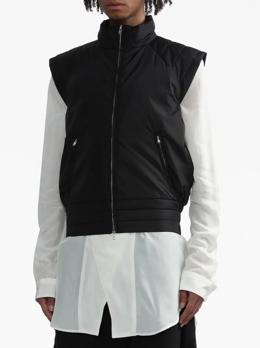 cap-sleeved zipped gilet 5