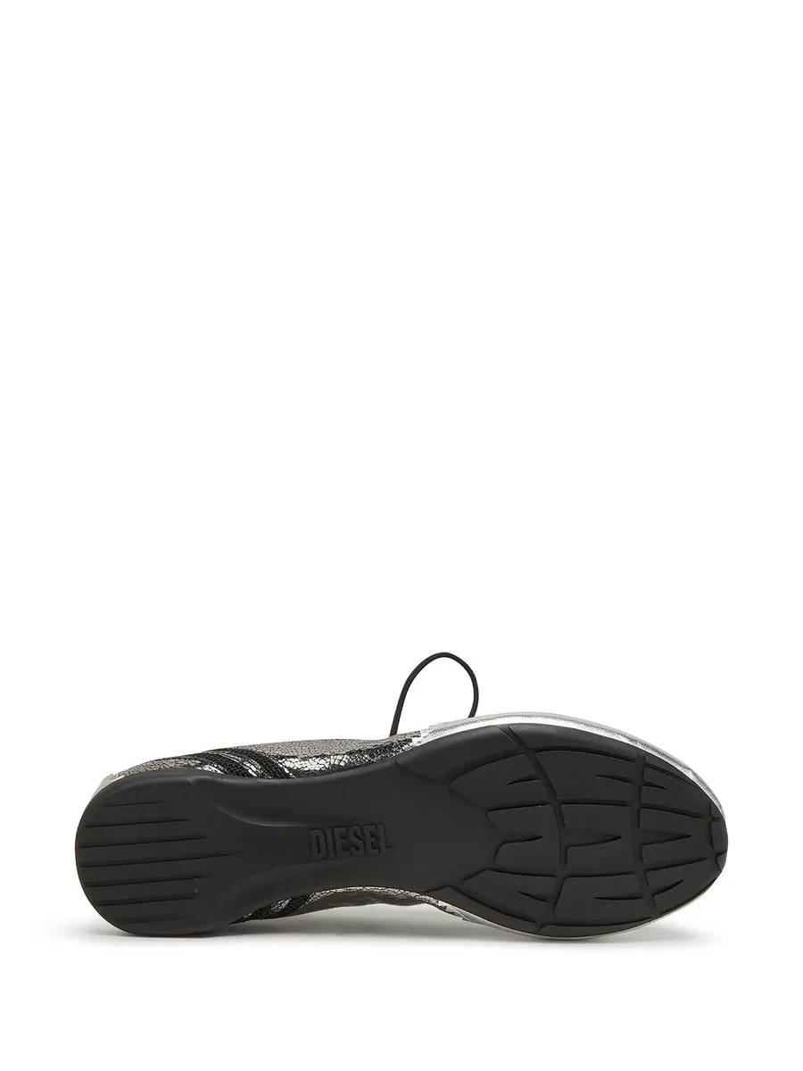 D-Mile-metallic lace-up ballet flats 7