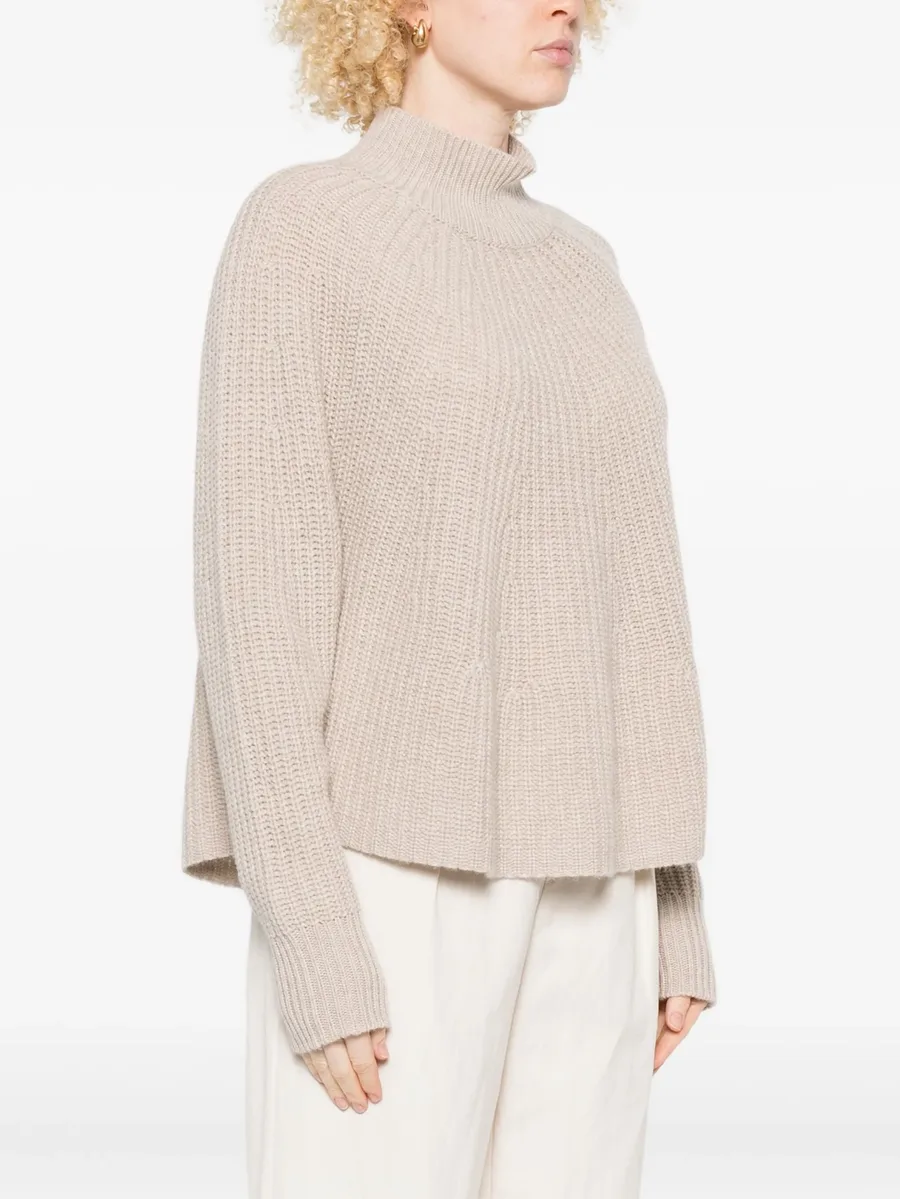 high-neck ribbed-knit sweater 5
