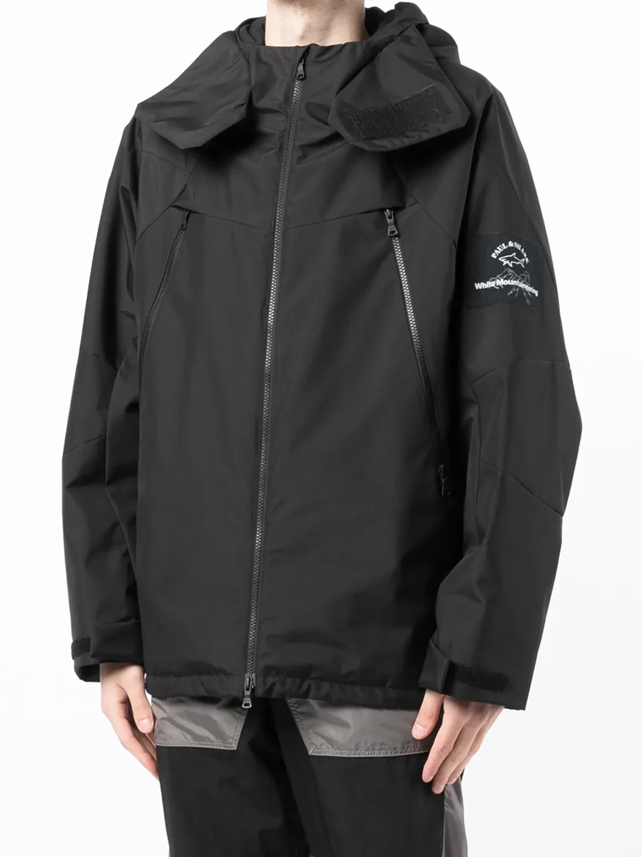 logo-patch hooded jacket 5