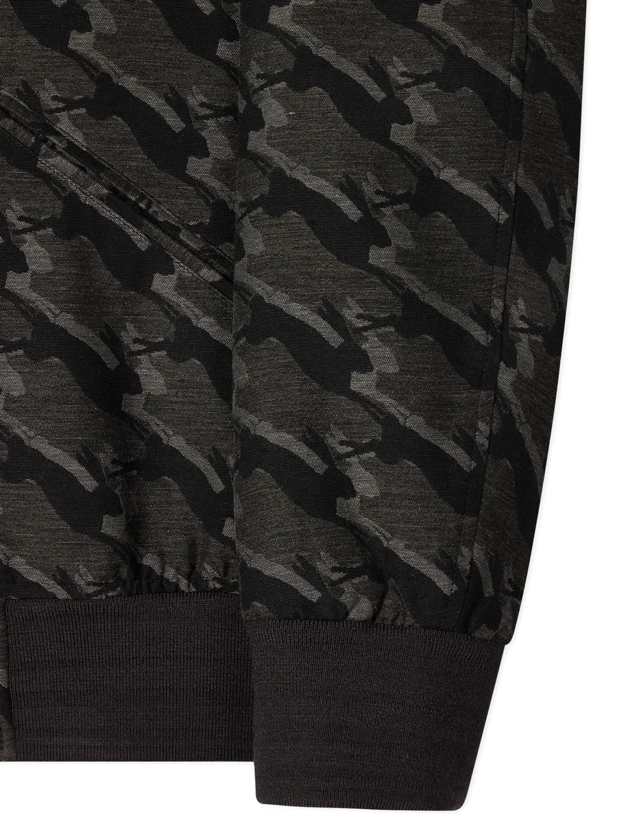 rabbit-patterned zip bomber jacket 11