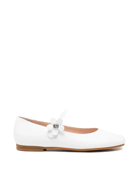 балетки с цветочным декором