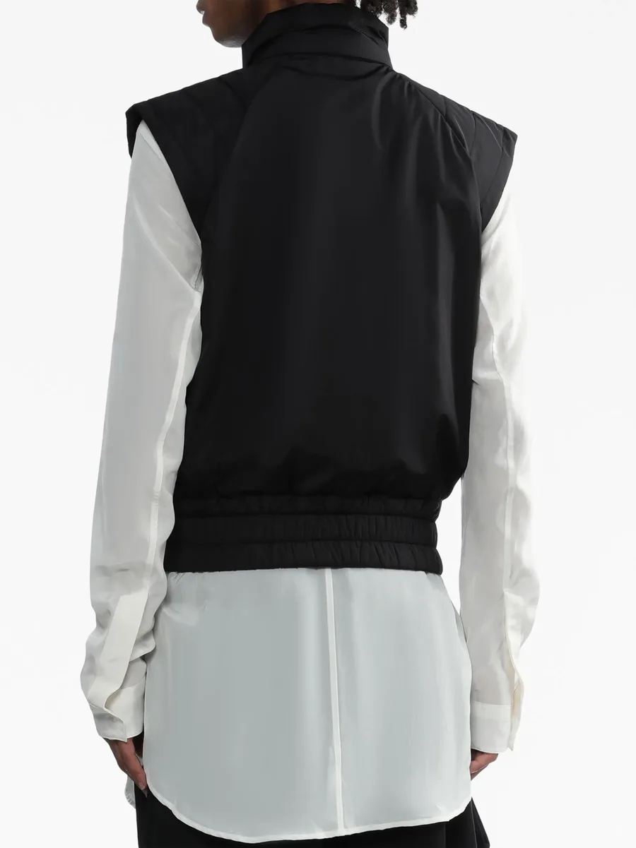 cap-sleeved zipped gilet 7