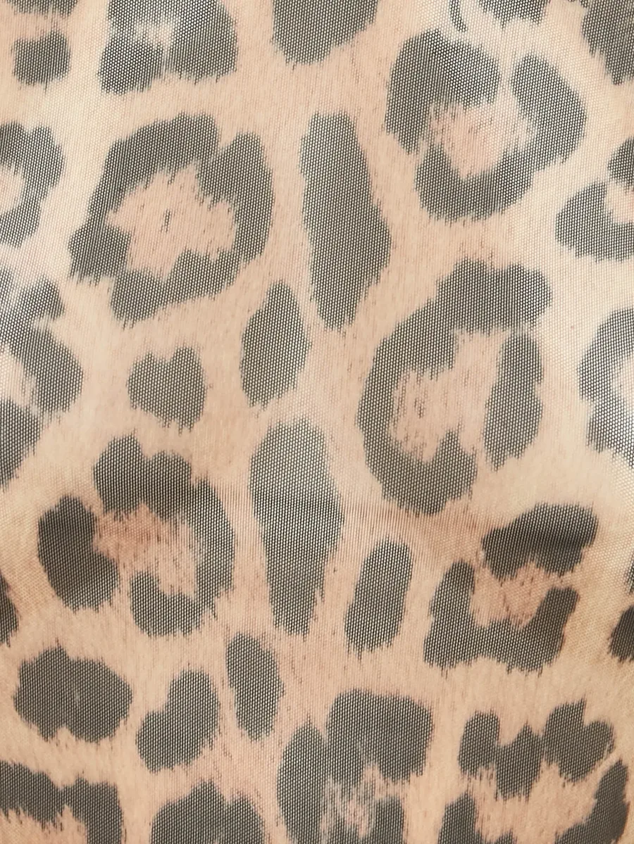 mesh leopard-print set 5