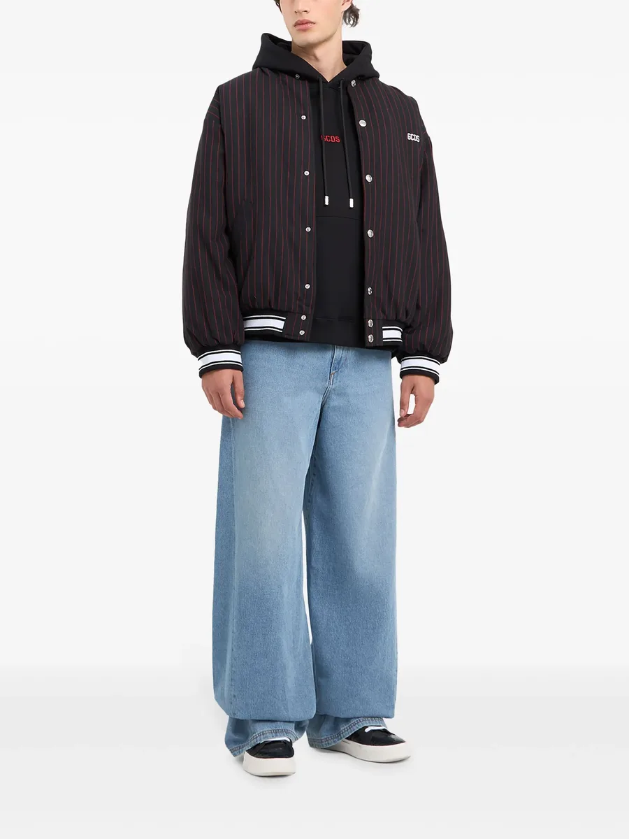 Pinstripe Clown bomber jacket 3