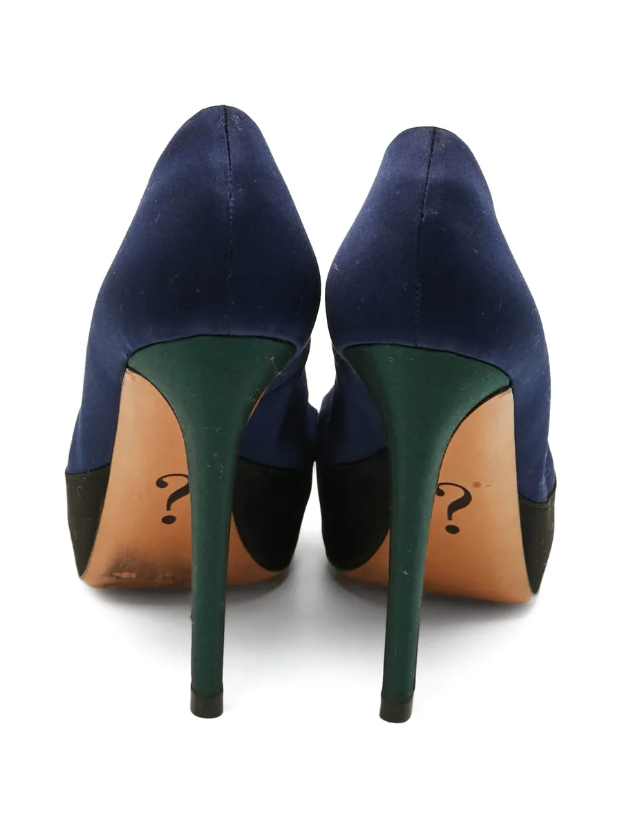 tricolour platform pumps 10