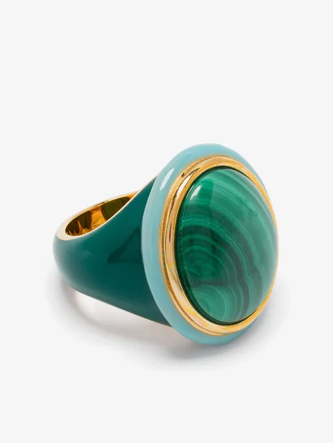 Tabarin malachite ring