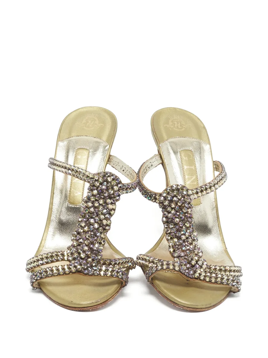 crystal-embellished sandals 5