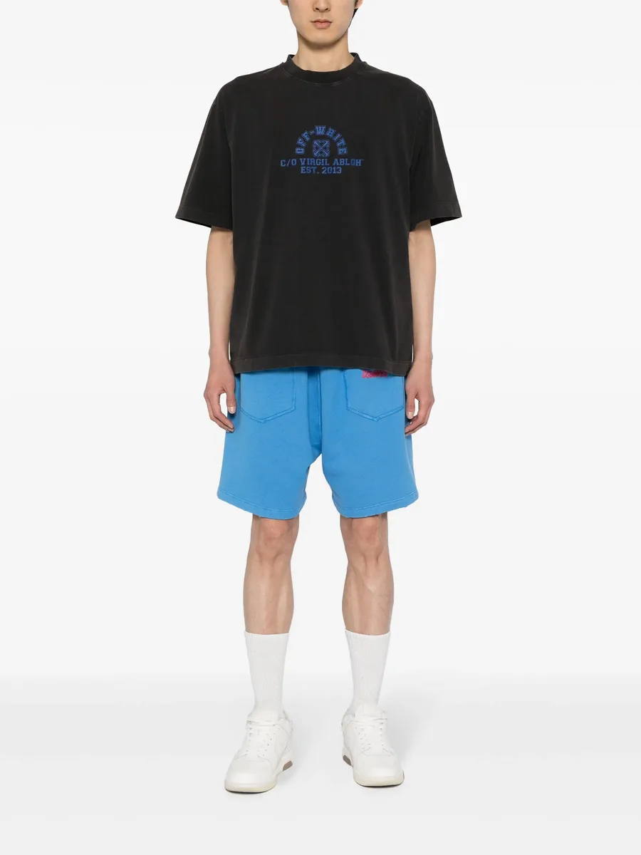 logo-print cotton shorts 3