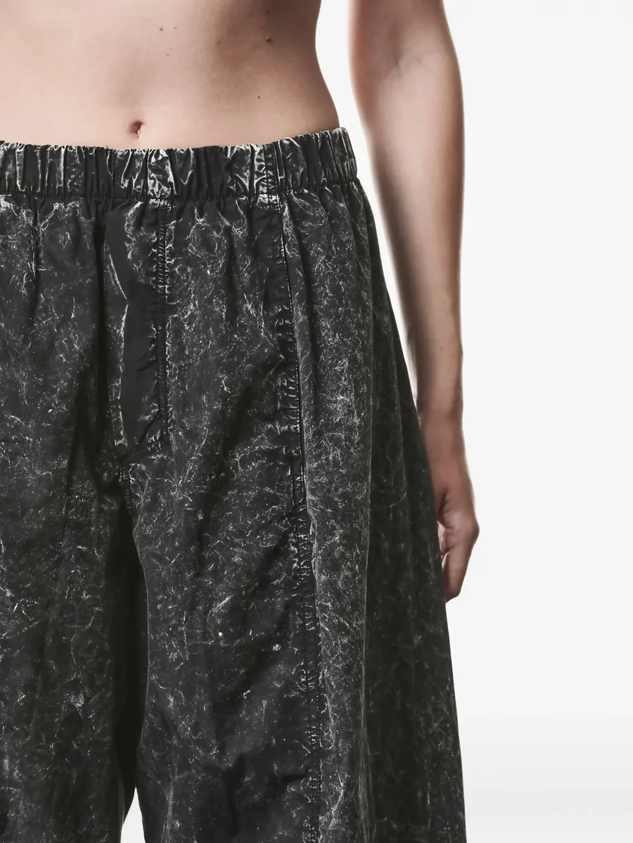 marble-print trousers 7