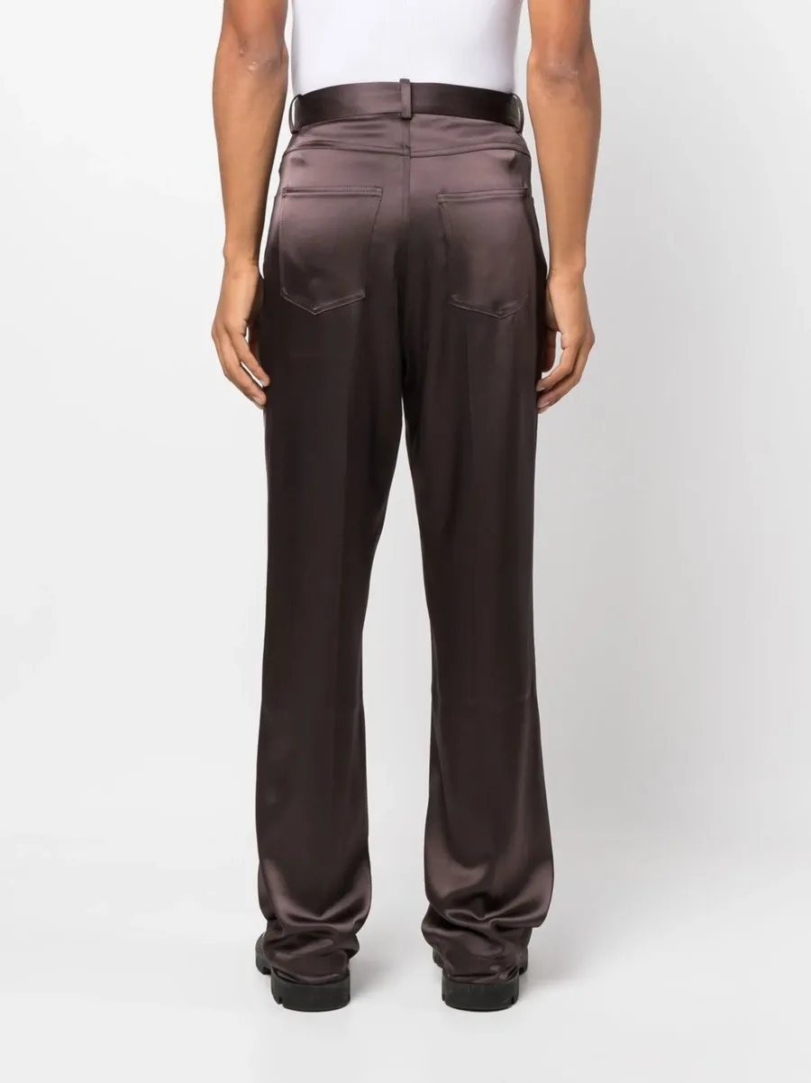 mid-rise straight-leg trousers 8