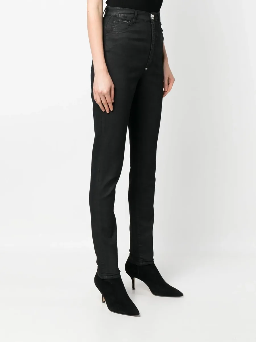 high-waisted denim leggings 5