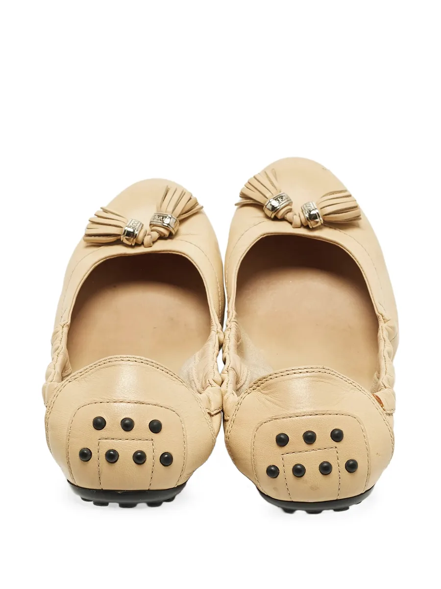scrunch tassel ballet flats 10