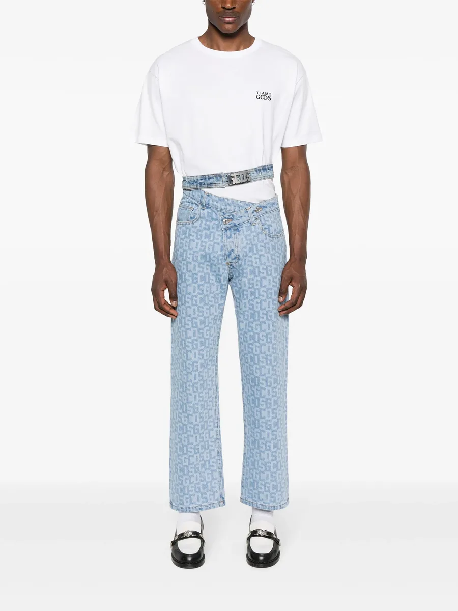 logo-print jeans 4