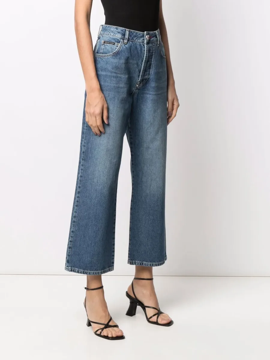 Iconic Plein wide-leg jeans 5