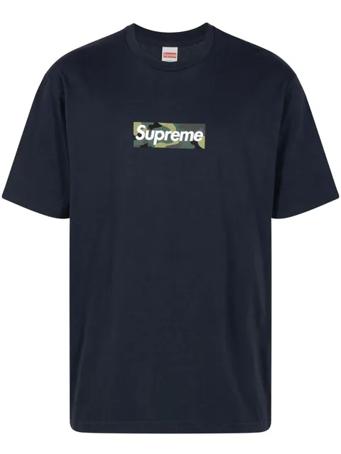 box logo cotton T-shirt