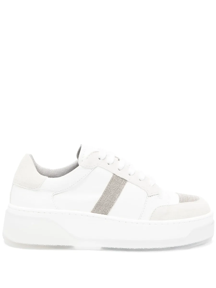 glitter-detail low-top sneakers 2