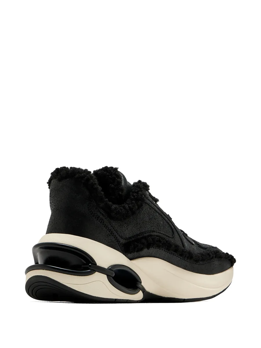 shearling-trim chunky-sole sneakers 7