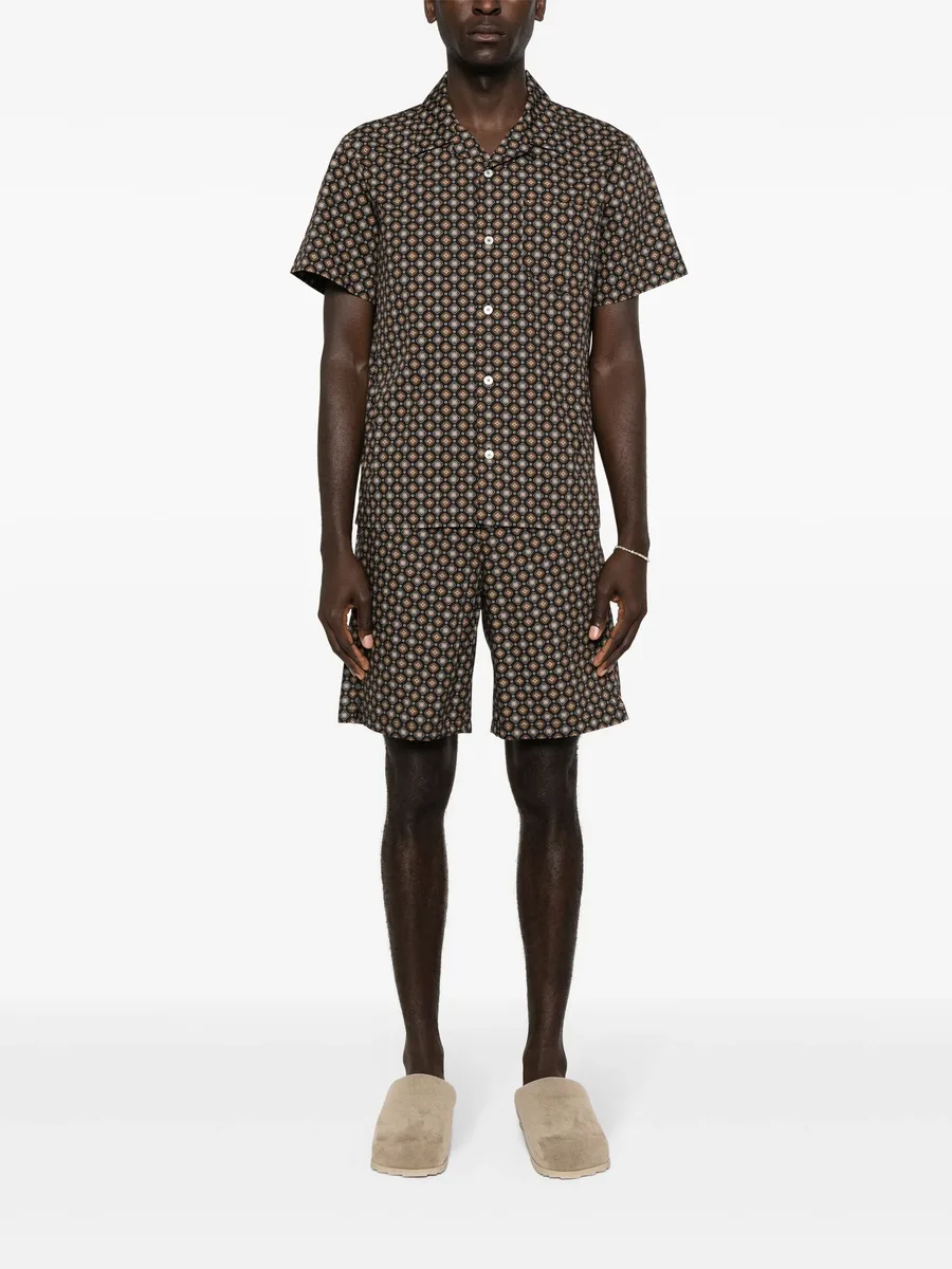 Vincento geometric-pattern shorts 3