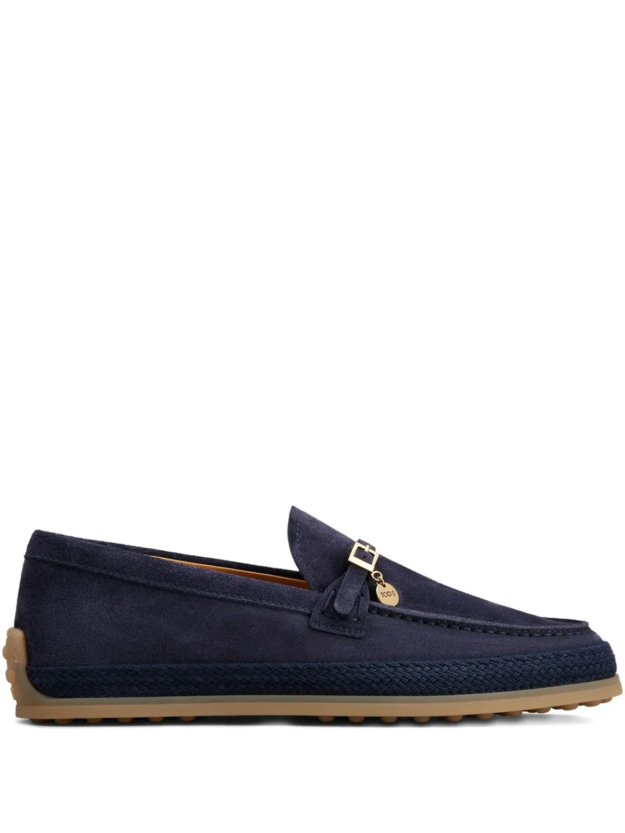 buckle-detail suede loafers 2