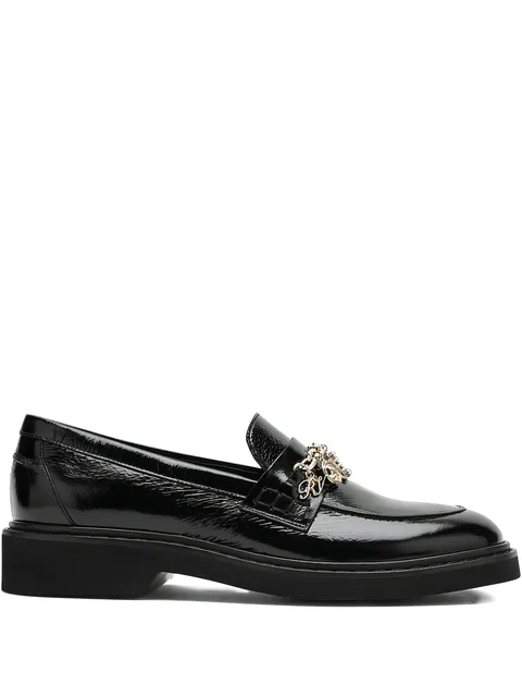 Viv' rangers chain-embellished loafers