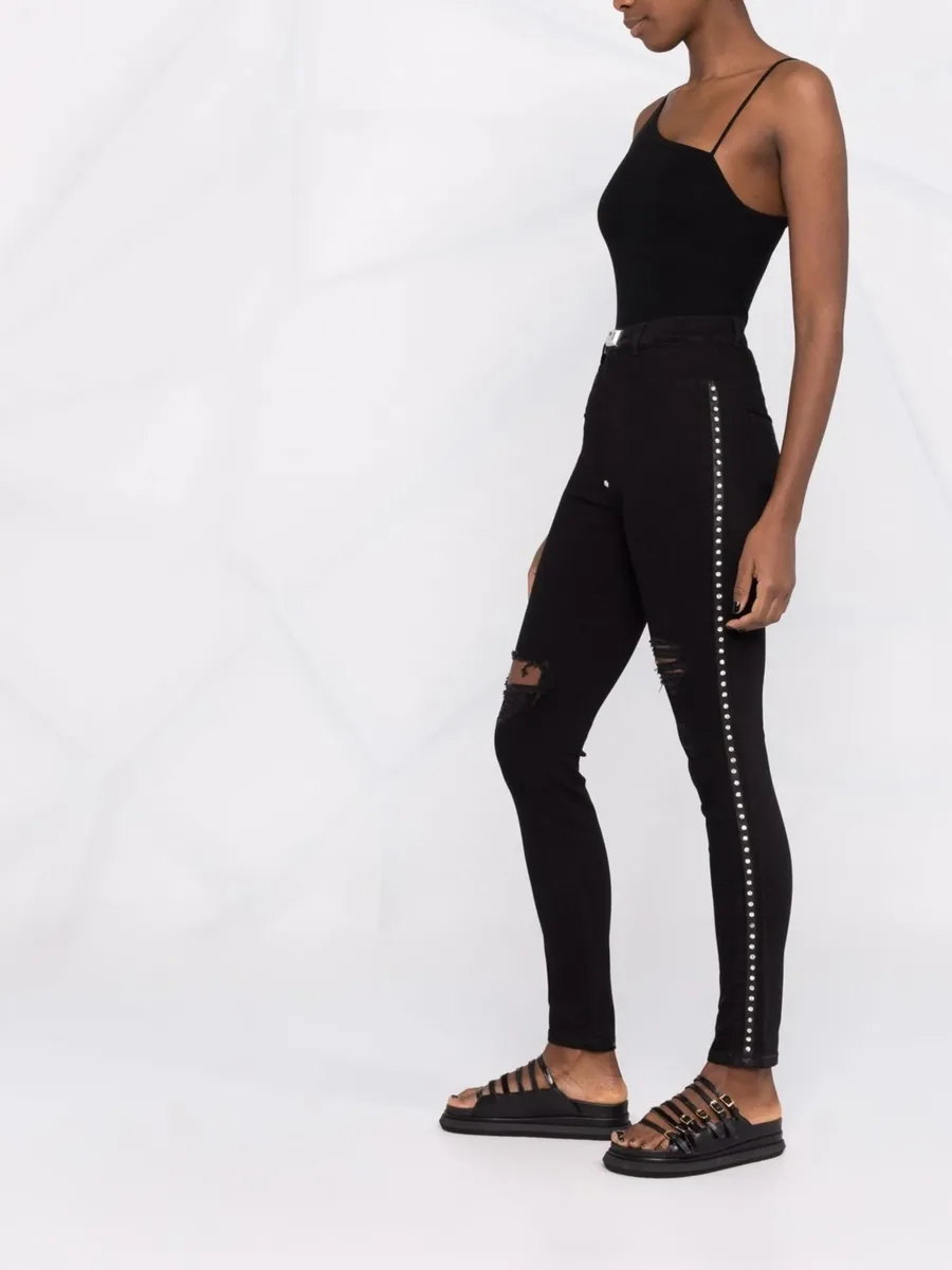 crystal-embellished jeggings 11
