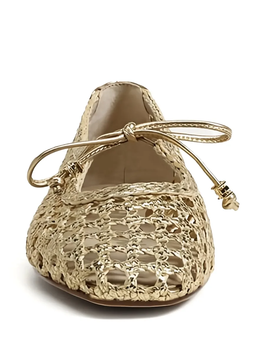 Marcie woven tie ballet flats 4