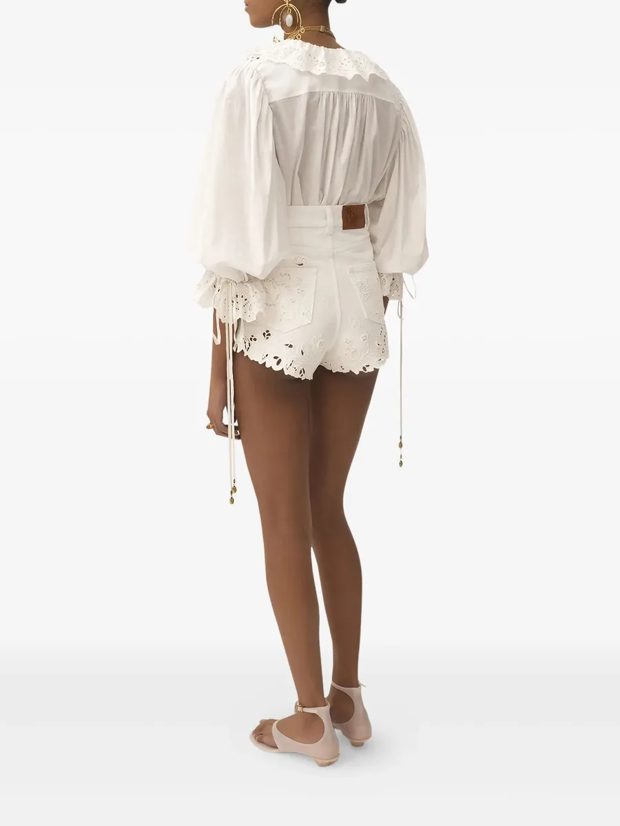 broderie-anglaise ruffled blouse 3