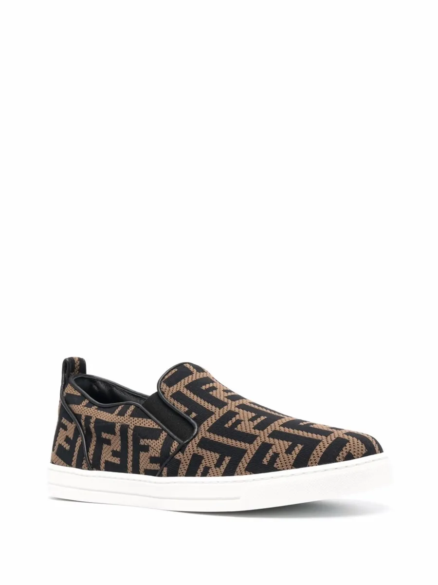 FF-logo slip-on sneakers 4