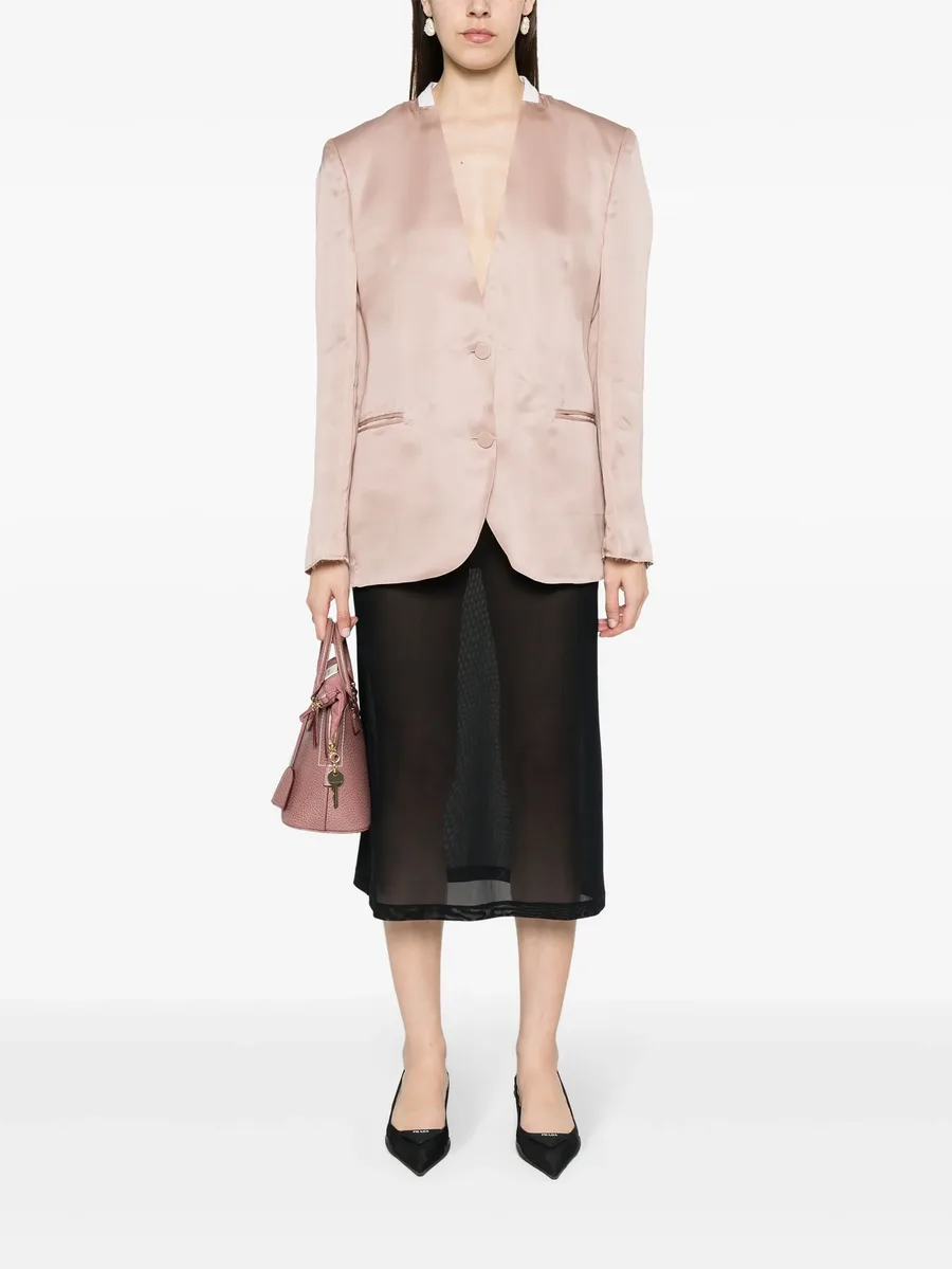 single-breasted silk blazer 3