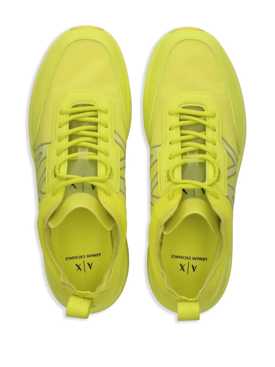 logo-print panelled sneakers 8