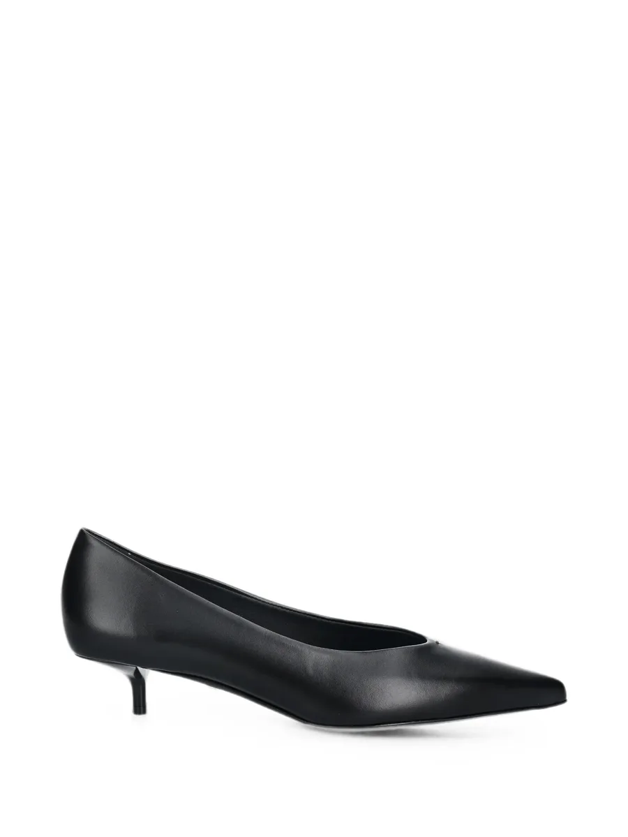 pointed-toe kitten-heel pumps 1