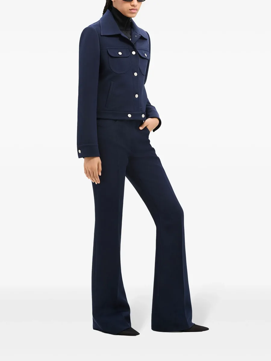 Trucker button-fastening twill jacket 5