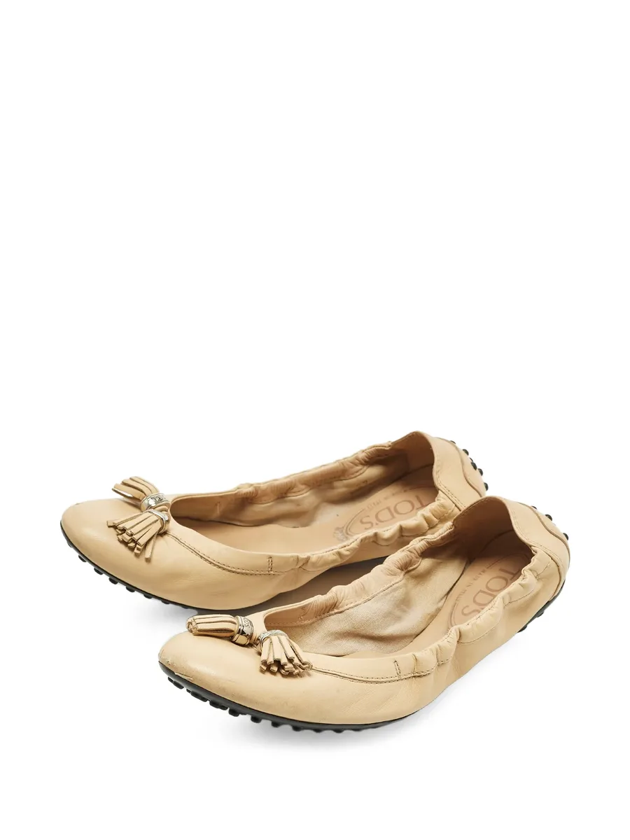 scrunch tassel ballet flats 6