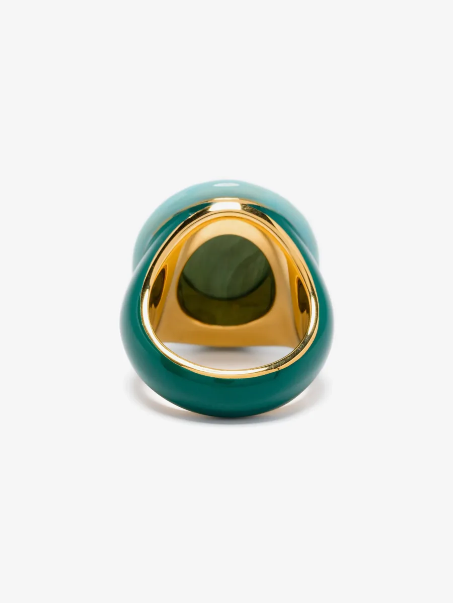 Tabarin malachite ring 2