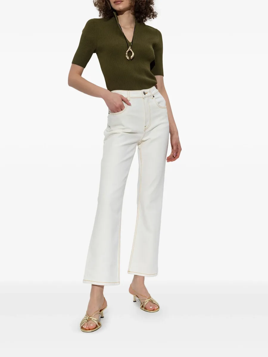 cropped flare jeans 4