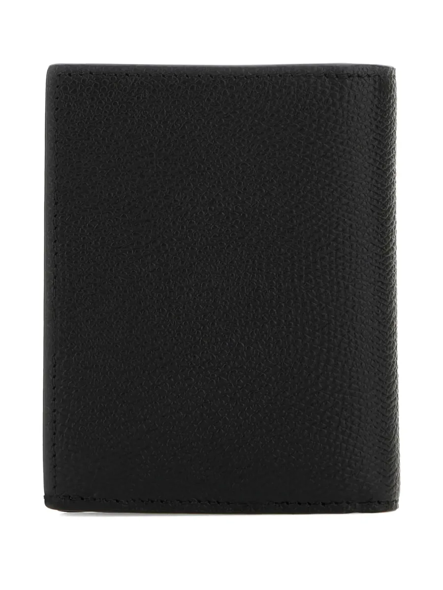 кошелек из зернистой кожи с логотипом VLogo Signature 4