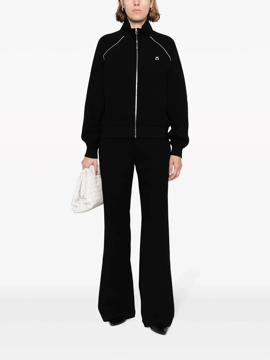 striped flared trousers 4
