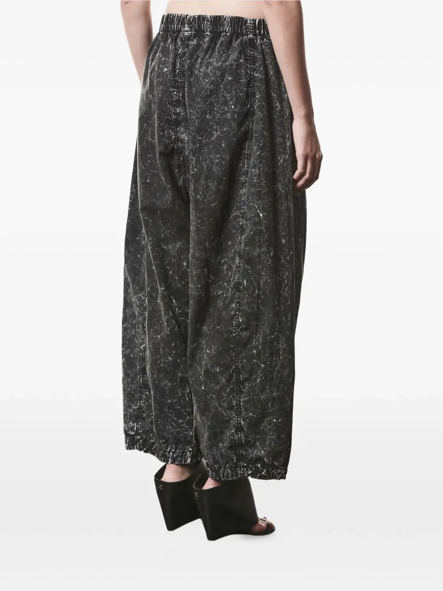 marble-print trousers 3