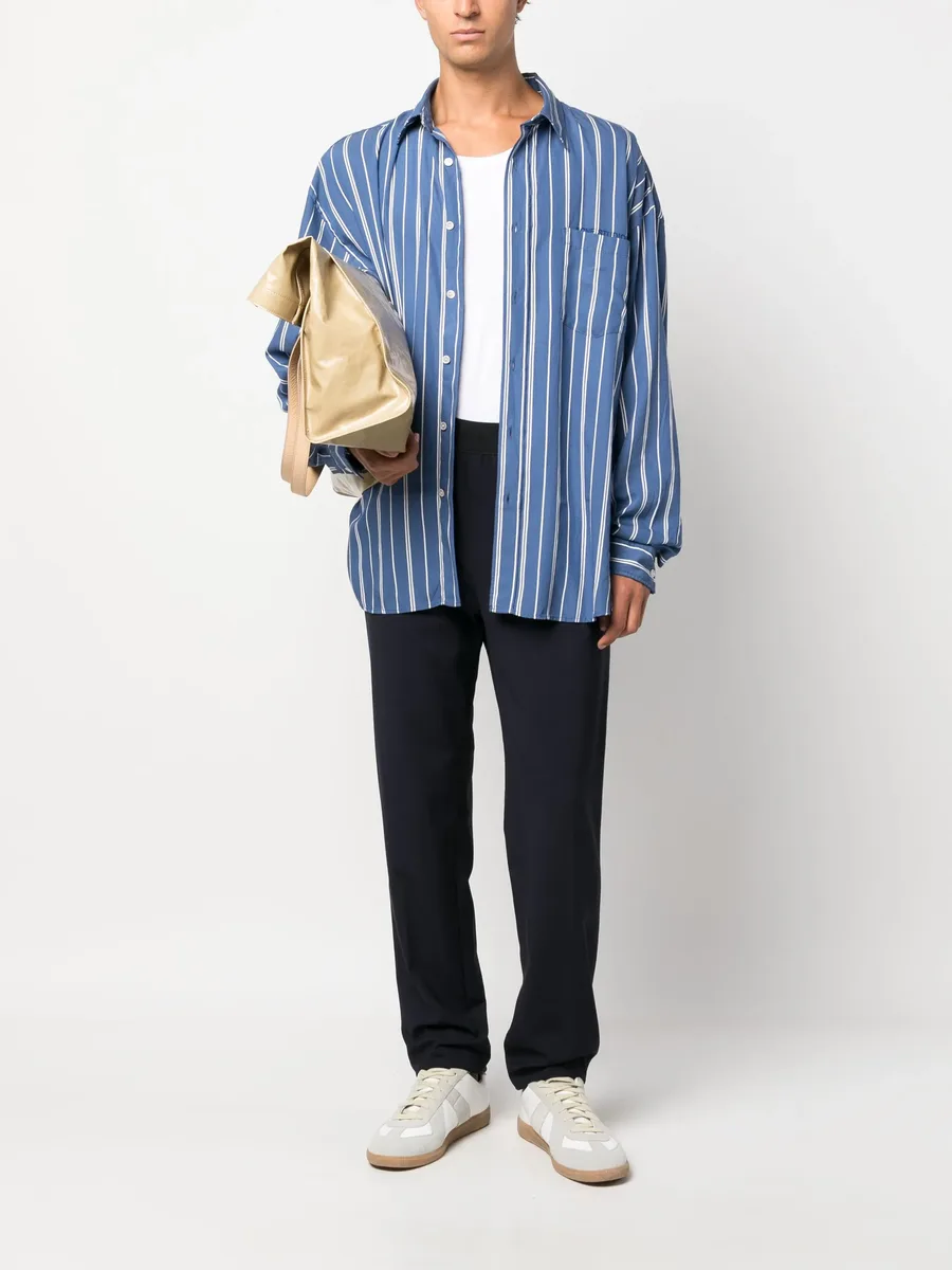 logo-waistband straight-leg trousers 3