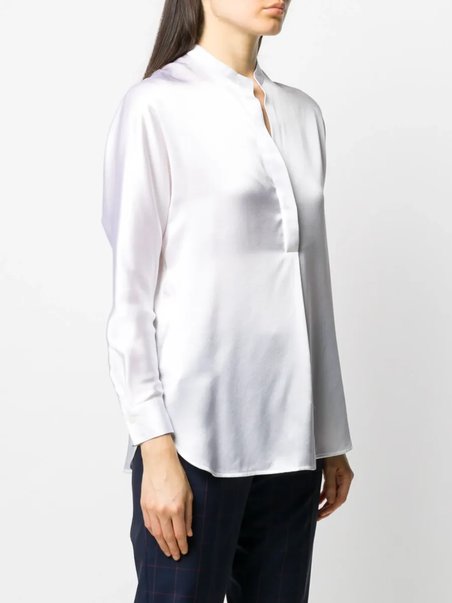 open neck loose fit blouse 6