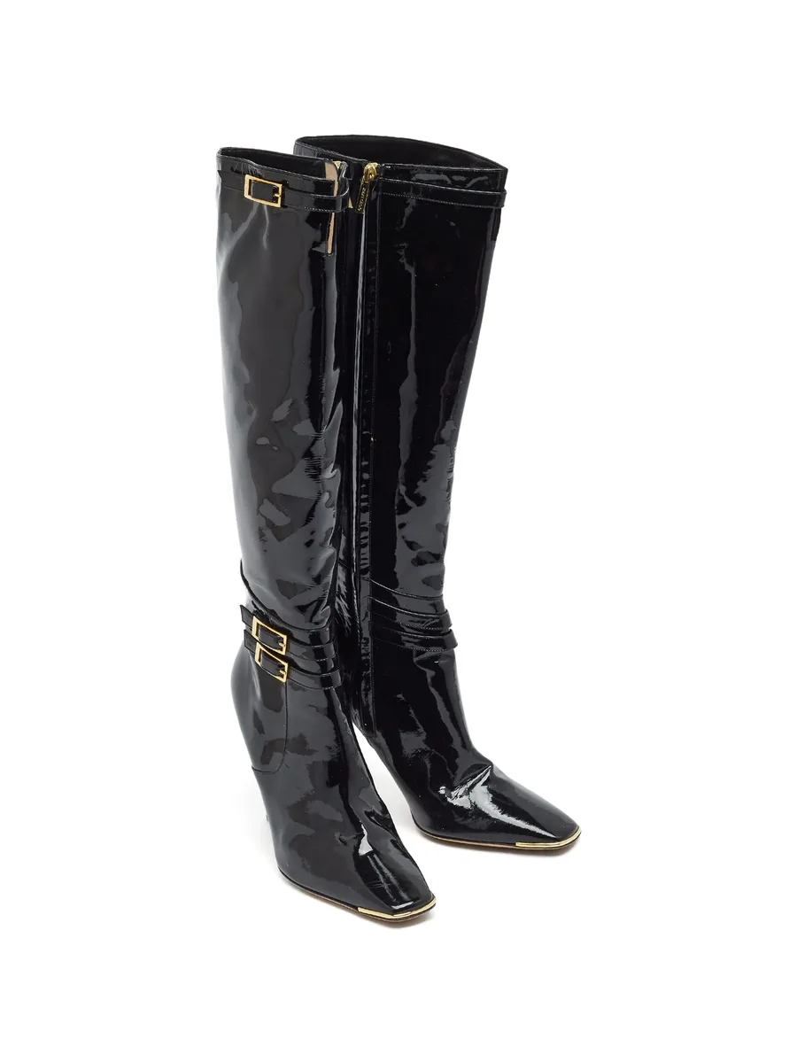 Sheila buckled knee-length boots 6