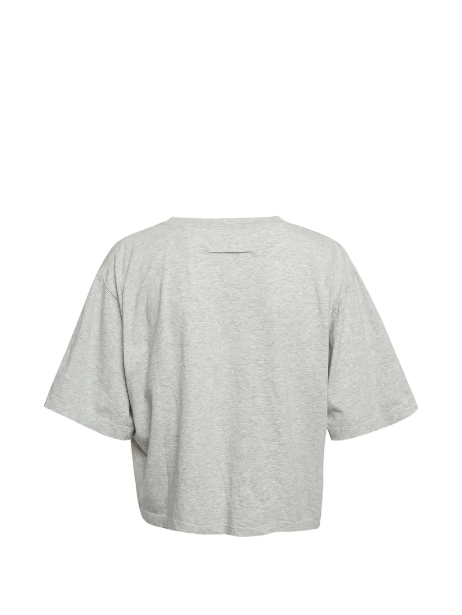 printed cropped T-shirt 3