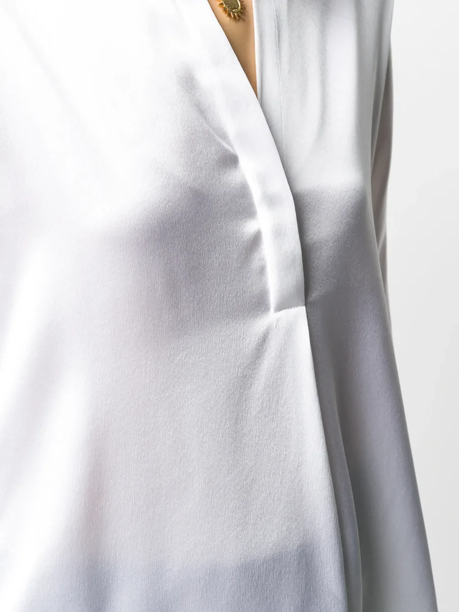 open neck loose fit blouse 10