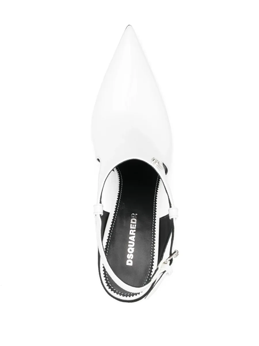 115mm slingback leather pumps 8