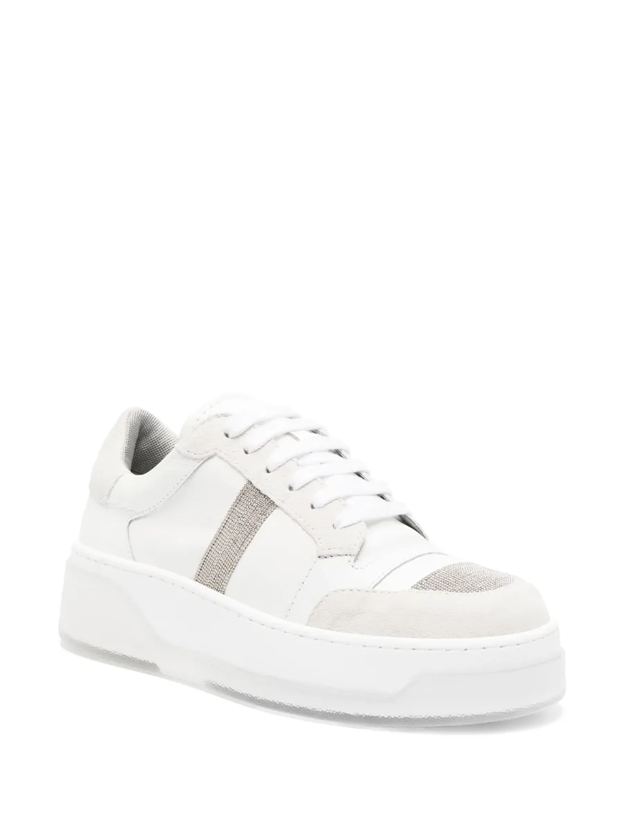 glitter-detail low-top sneakers 4