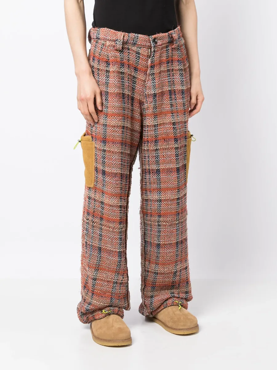 whipstitch straight-leg trousers 5