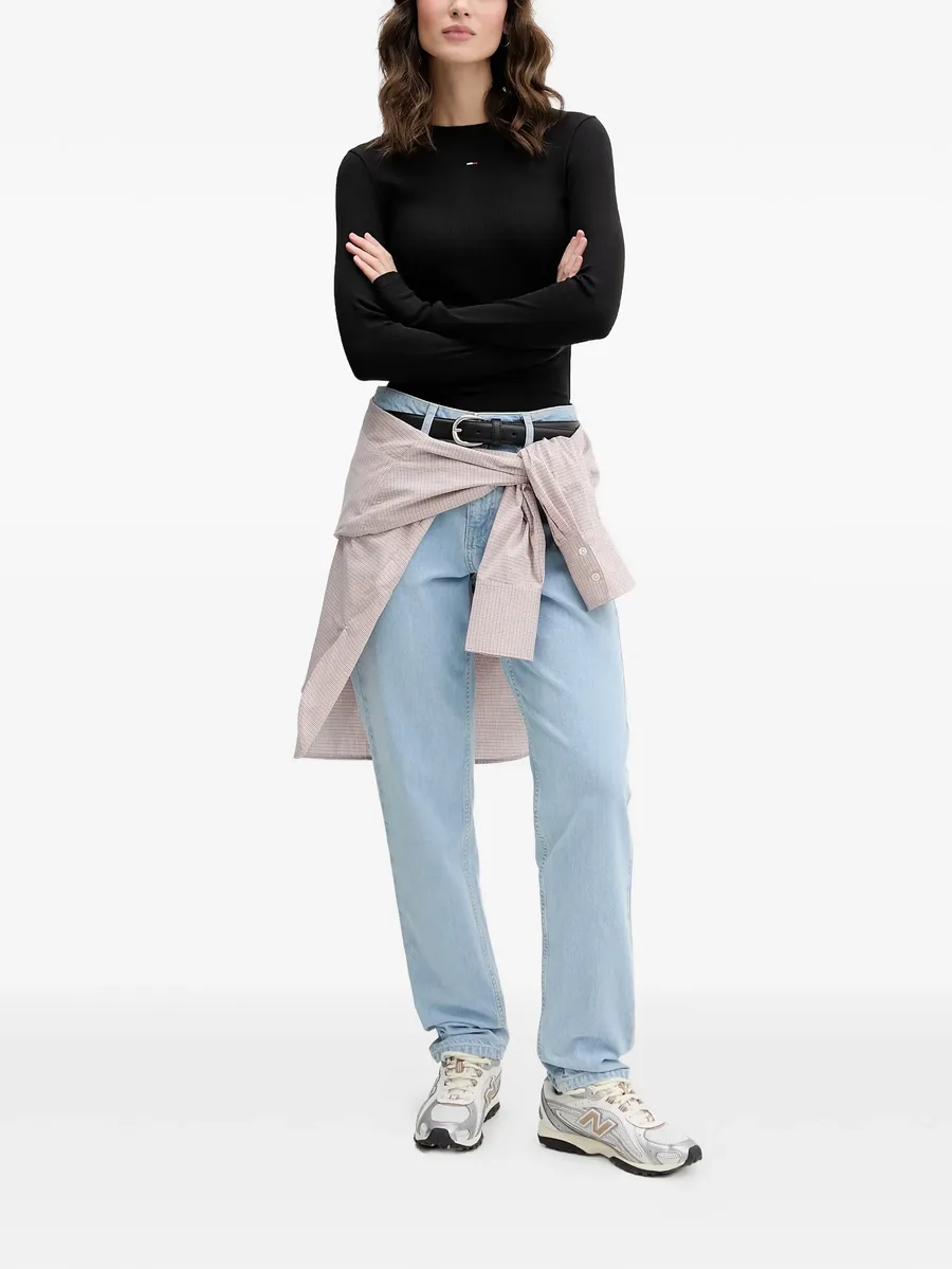 джинсы с нашивкой-логотипом 3